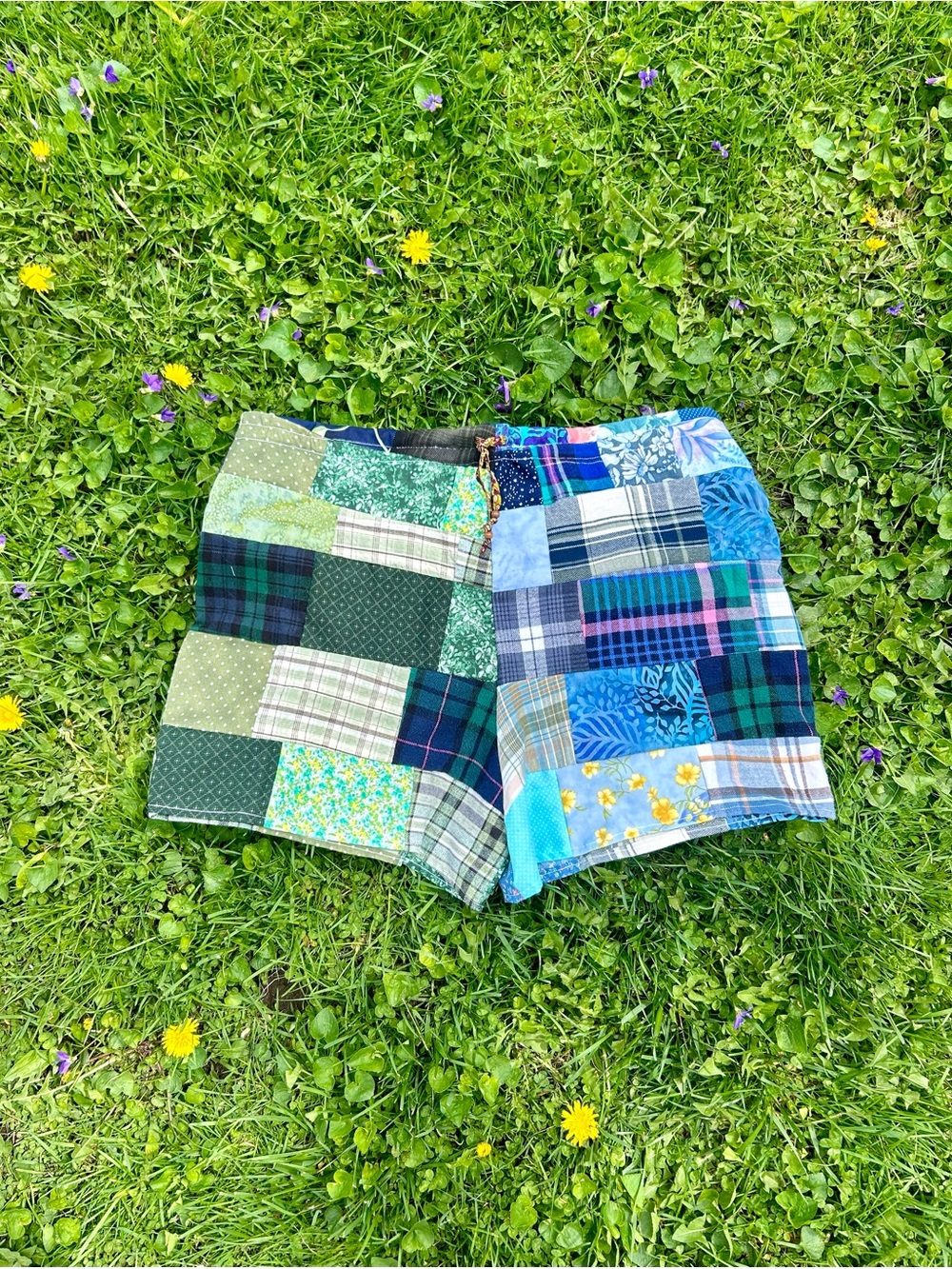 Upcycled Patchwork Shorts